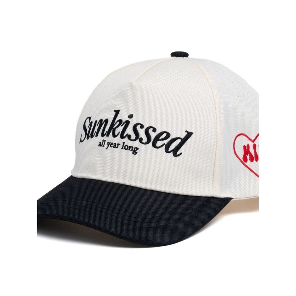Sunkissed 'All Year Long' Two-Tone Baseball Cap - White/Black